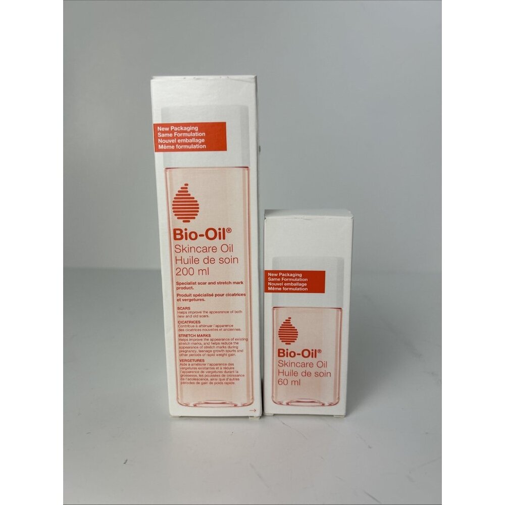 Bio Oil Skin Care Oil 6.7 oz /200ml + 2 oz/ 60 ml For Scars Stretch Marks Aging